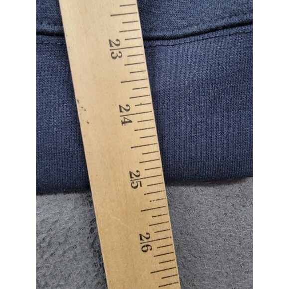 Seattle Sweatshirt Mens XL Navy Blue Fleece Crewneck Pullover Striped Sleeves - Picture 10 of 11